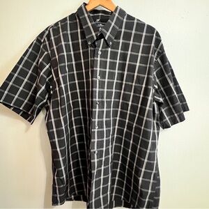 Dockers Black and White Checkered Men's Shirt
